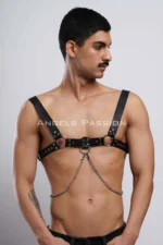 Zincir Detaylı Erkek Göğüs Harness Kemer SHM109 - Image 5