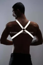Reflektörlü Çapraz Metal Halkalı Erkek Göğüs Harness SHM43 - Image 8