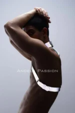 Erkek Reflektörlü Halka Detaylı Göğüs Harness ve Boyunluk Seti SHM35 - Image 7