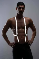 Reflektörlü Halka Detaylı Erkek Harness Pantolon Askısı SHM29 - Image 7