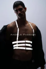 Reflektörlü Üç Kemerli Tokalı Erkek Göğüs Harness SHM17 - Image 8