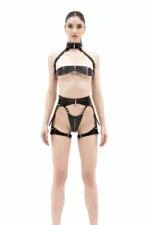Stylish Leather Sexy Harness Set - SH1373
