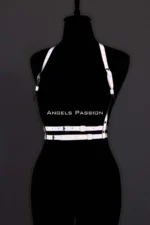Glow in the Dark - Reflective Chest Harness, Party Harness, Dress Accessory - SH205 - Image 8