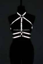 Stylish Glow-in-the-Dark Chest Harness, Harness Partywear - SH218 - Image 4