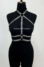 Stylish Glow-in-the-Dark Chest Harness, Harness Partywear - SH218 - Image 6