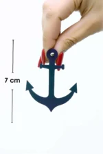 Gökkuşağı Reflektörlü Lazer Kesim Çapa Küpe APBJ020 - Image 2