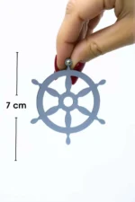 Siyah Lazer Kesim Deri Dümen Küpe APBJ021 - Image 3