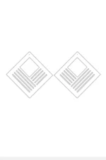 Gökkuşağı Reflektörlü Lazer Kesim Geometrik Kare Küpe APBJ010 - Image 3