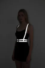Glow in the Dark - Reflective Chest Harness, Party Harness, Dress Accessory - SH205 - Image 7