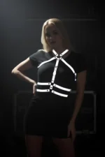 Stylish Glow-in-the-Dark Chest Harness, Harness Partywear - SH218