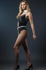 Chain Skirt and Chain Reflective Harness Set - SH462 - Image 4