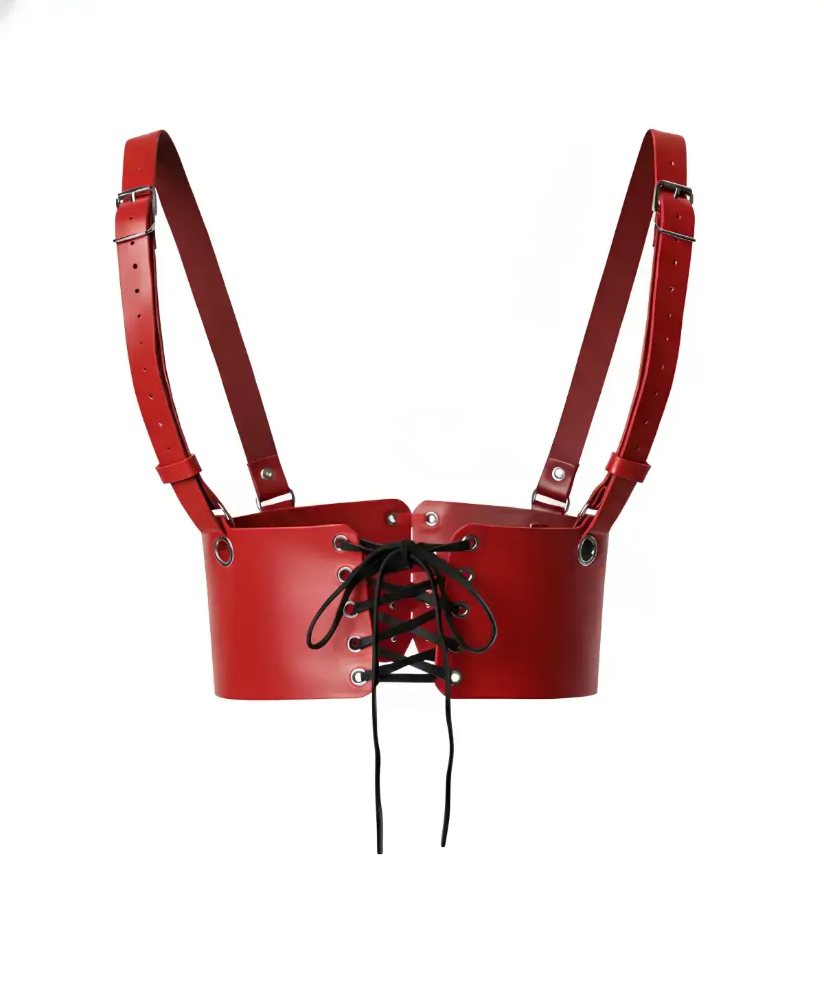Red Leather Women's Dress Belt, Shoulder Strap Dress Belt - SH1429