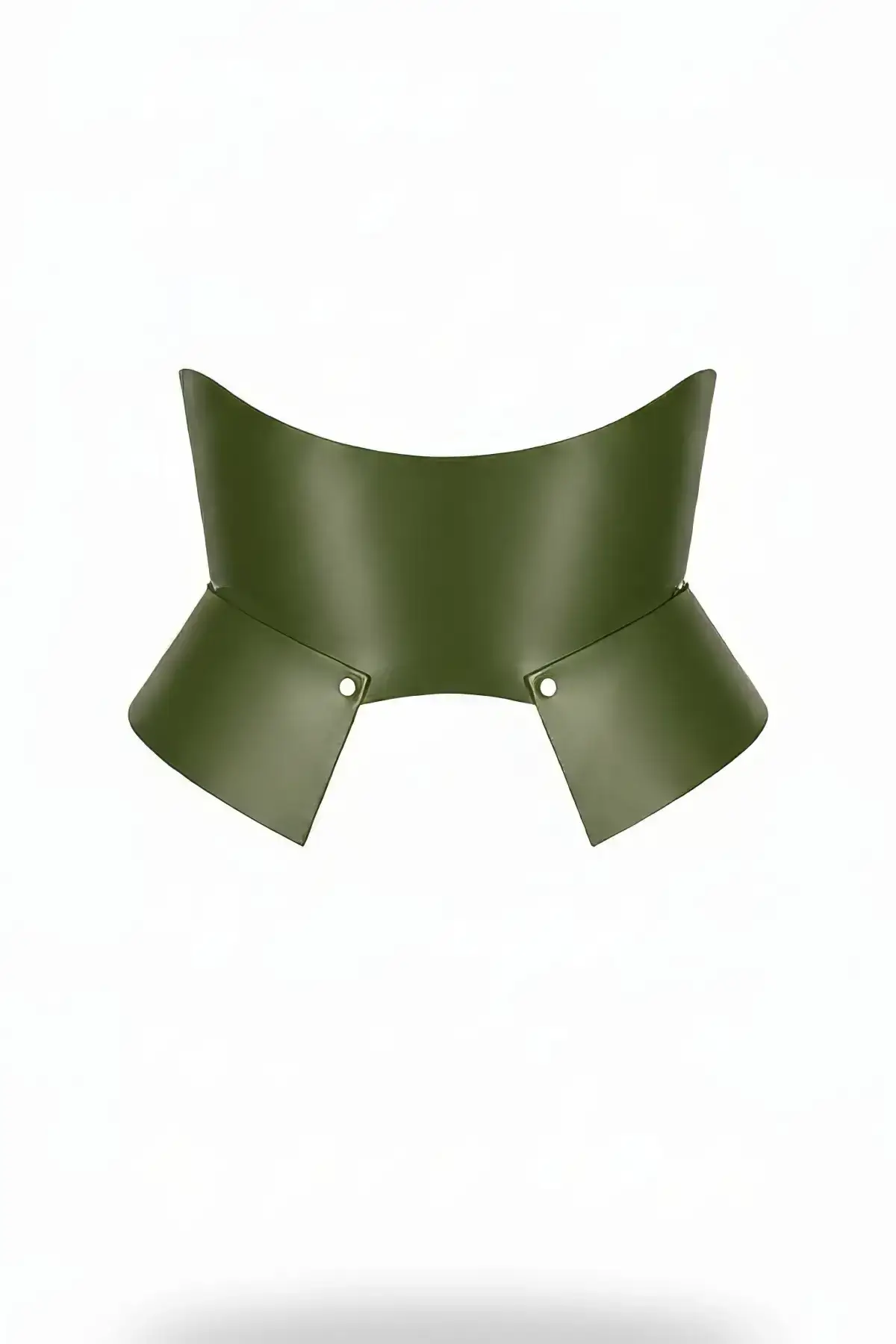 Khaki Leather Wide Women's Belt, Corset Leather Belt - SH611