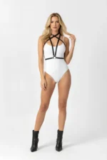 Black Women's Belt Faux Leather Cross Strap Body Accessory - SH15 - Image 3