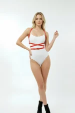 Red Women's Belt Cross Strap Body Accessory - SH172 - Image 6