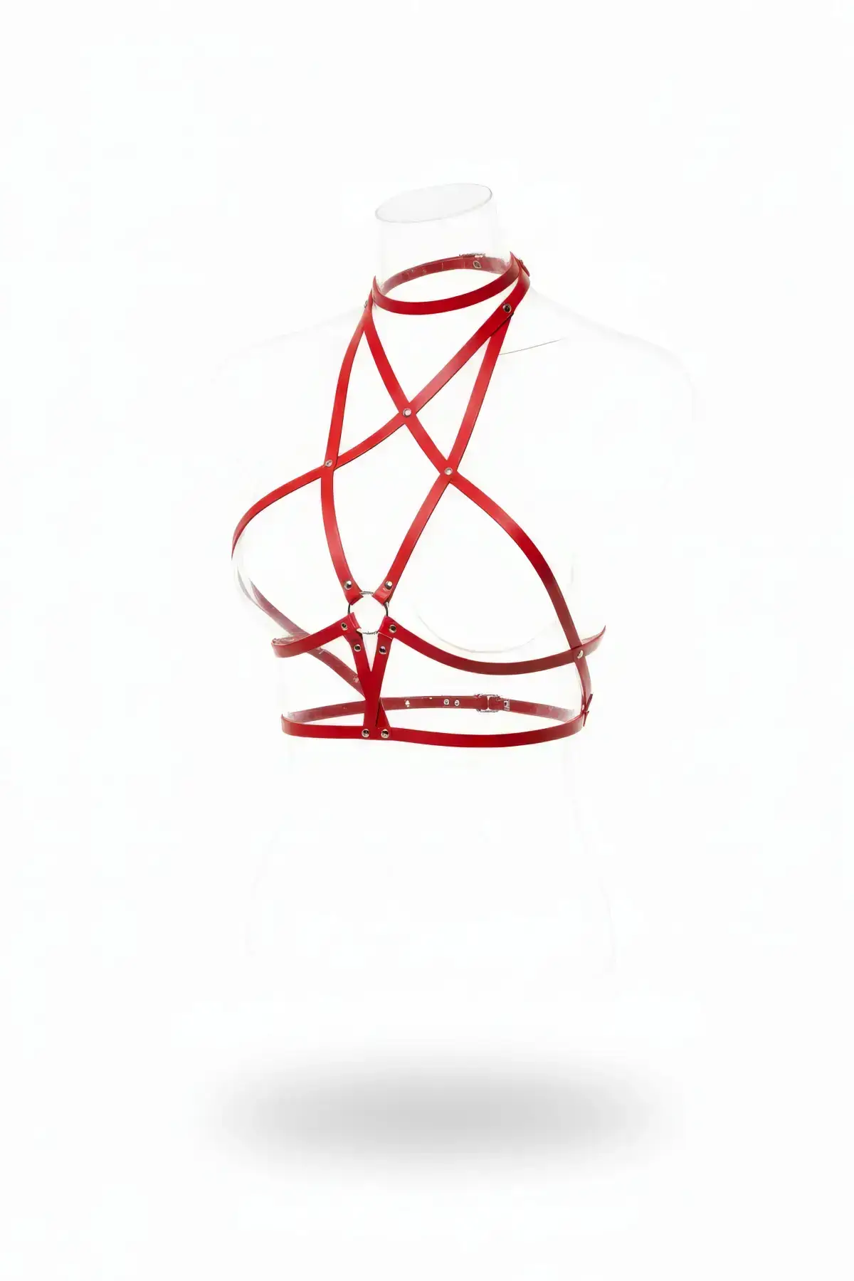 Red Women's Leather Belt Body Accessory - SH180