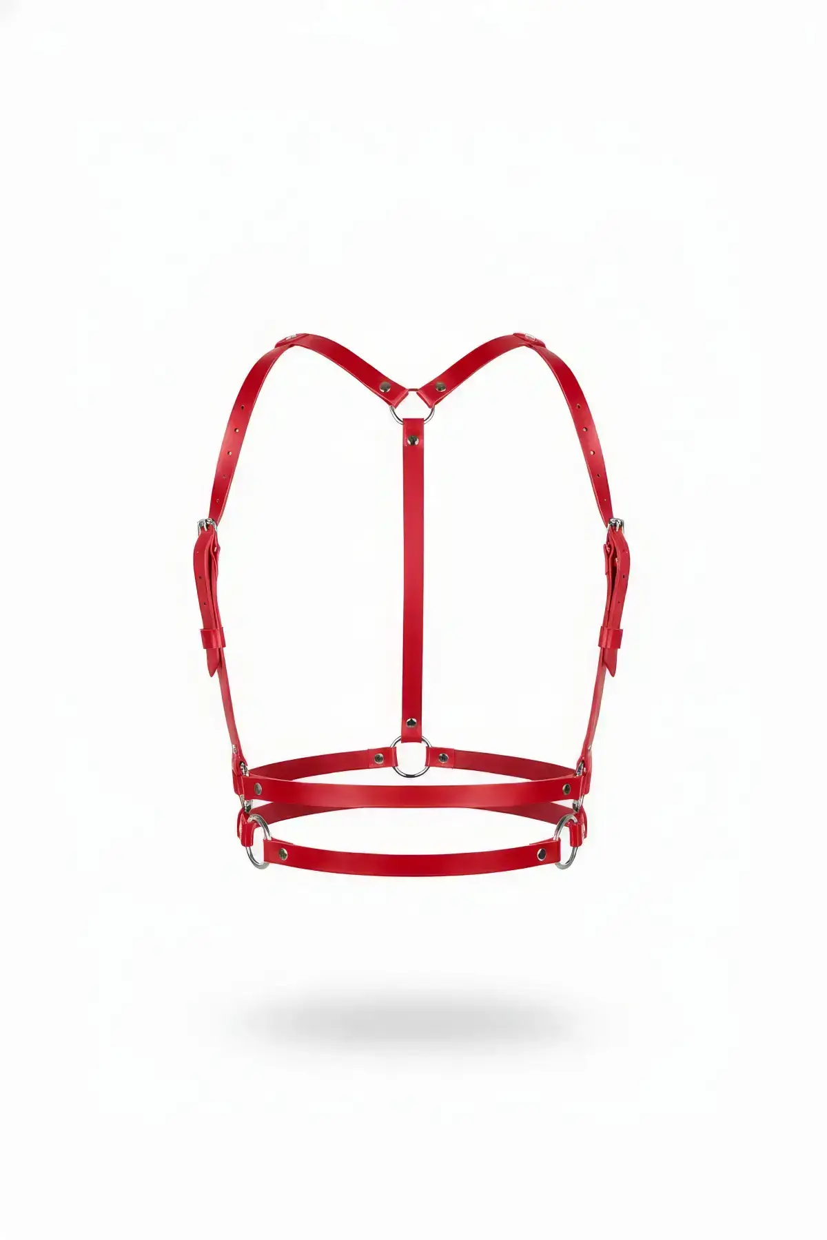 Red Women's Belt Ring Detail Body Accessory - SH210