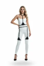 Black Harness Set Adjustable Faux Leather Body Accessory - SH226