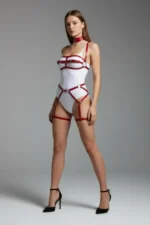 Harness Set Shiny Leather Buckle Body Set - SH242 - Image 2