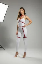 Red Harness Set with Bow Detail Body Garter - SH276