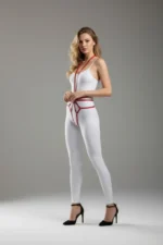 Kırmızı Deri Halka Detaylı Body Harness Vücut Aksesuarı SH339 - Image 2