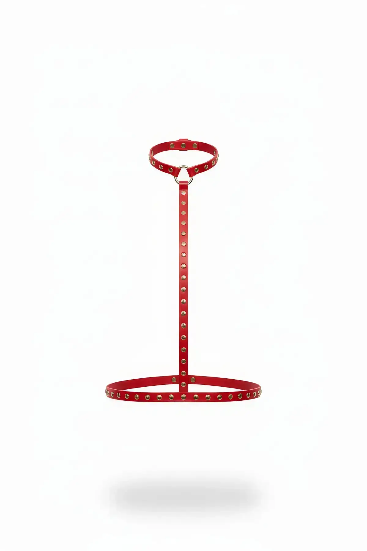 Red Women's Belt with Stud Detail Body Accessory - SH343