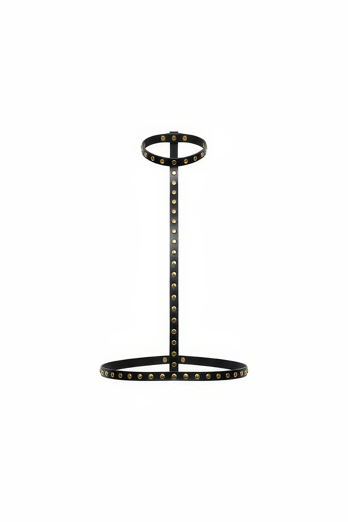 Black Women's Belt Studded Body Accessory - SH343