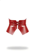 Red Women's Belt, Wide-Shaped Corset-Style Waist Accessory - SH611 - Image 2