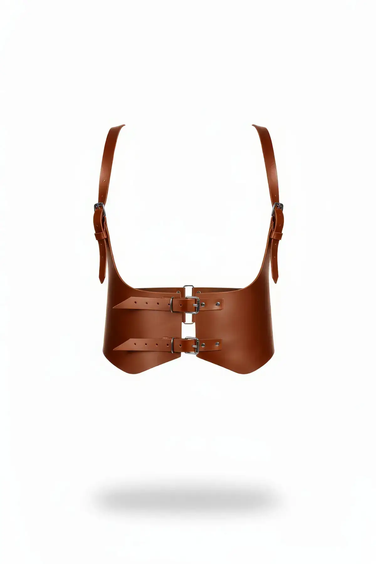 Women's Wide Corset Belt with Shoulder Detail - SH612