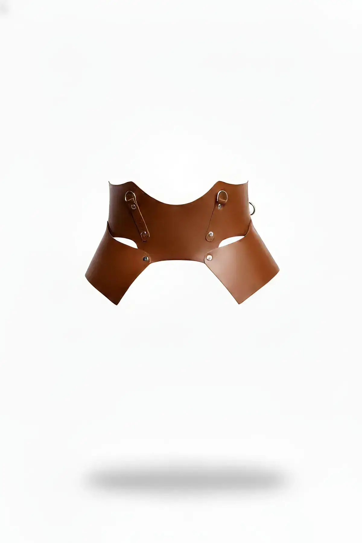 Women's Belt, Faux Leather, Thick, with Ring Detail - SH619