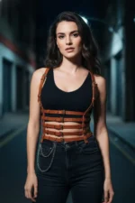 Women's Leather Belt Multi-Strap Body Accessory - SH626 - Image 4