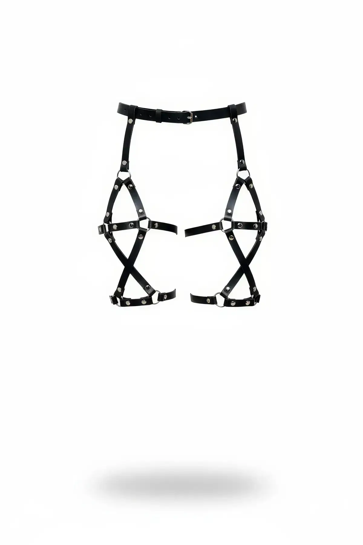 Black Women's Belt Loop Detail Body Accessory - SH628