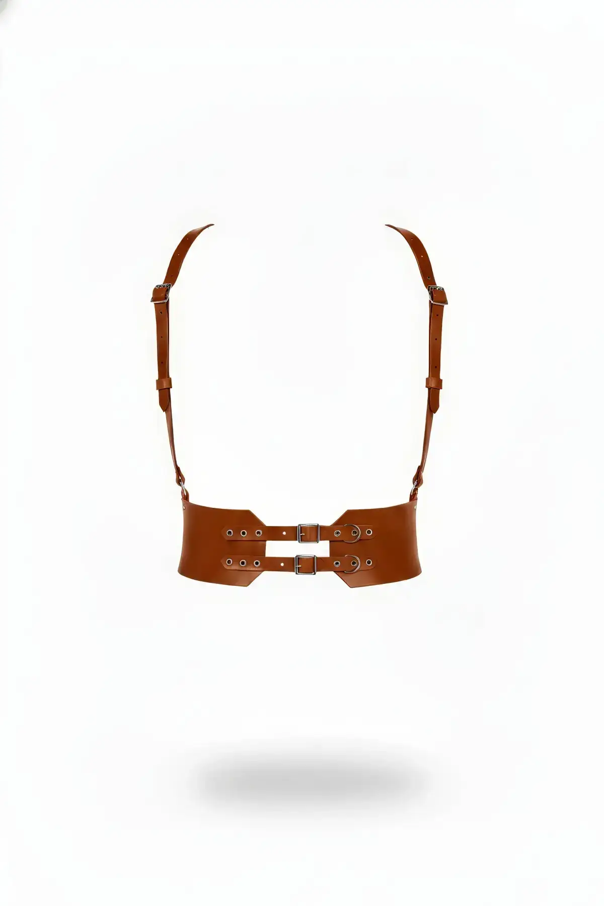 135889.webp Women's Belt Corset Style Double Buckle Waist Accessory - SH853 - Image 1