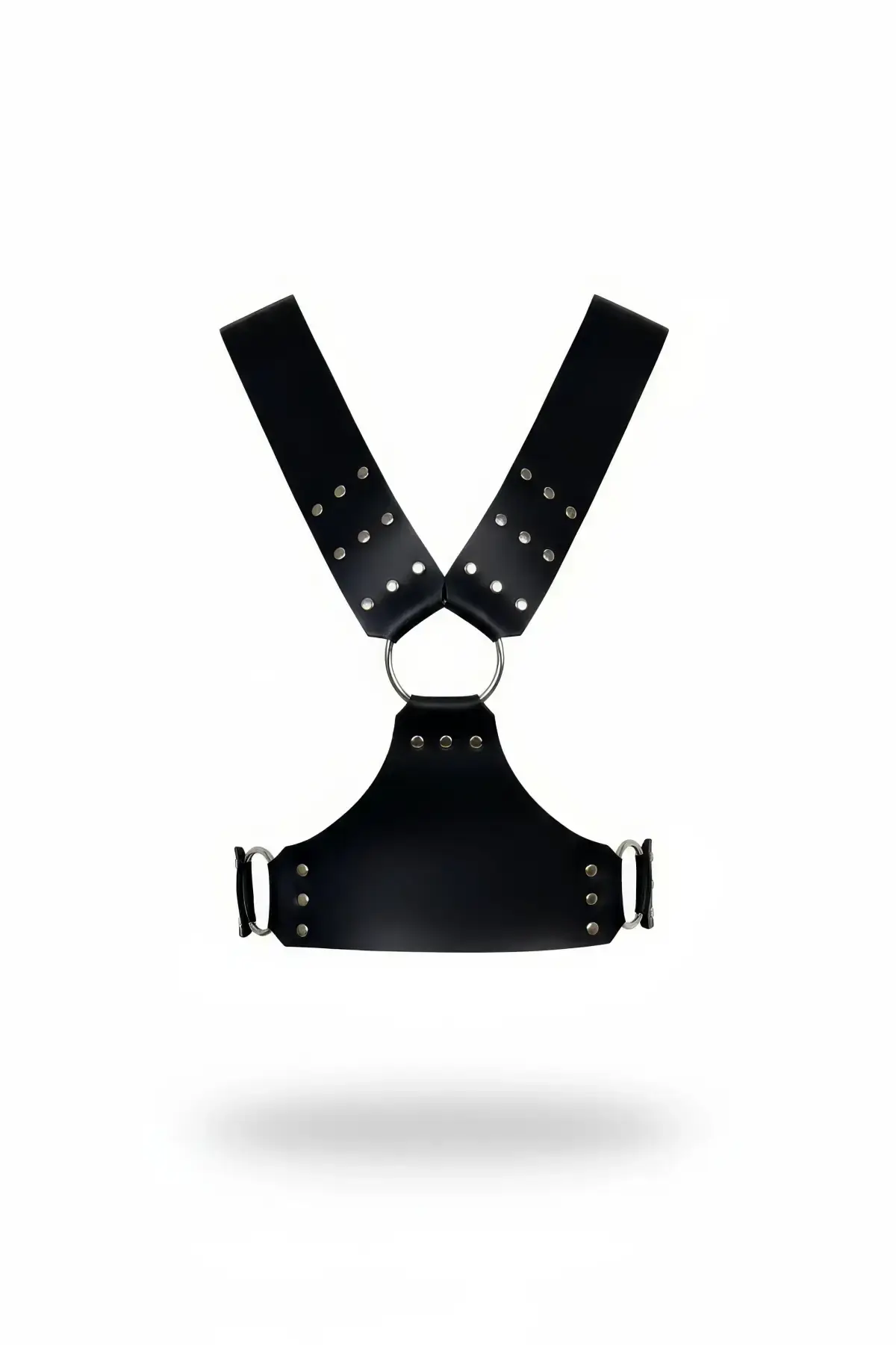 Black Women's Belt Studded Large Ring Body Accessory - SH936