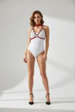 Red Women's Belt with Chain Detail Body Accessory - SH945 - Image 2