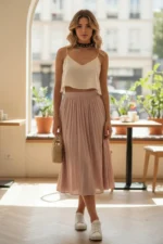 Siyah Deri Gümüş Metal Zımbalı Choker Kolye SH975