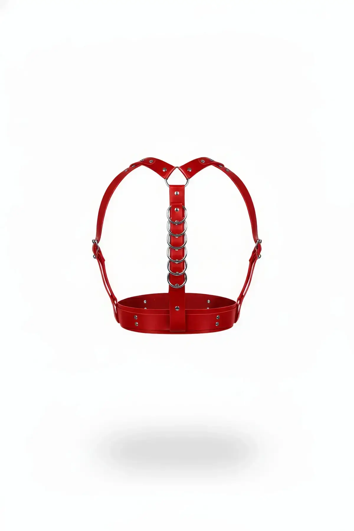 Red Women's Belt Ring Detail Body Accessory - SH976