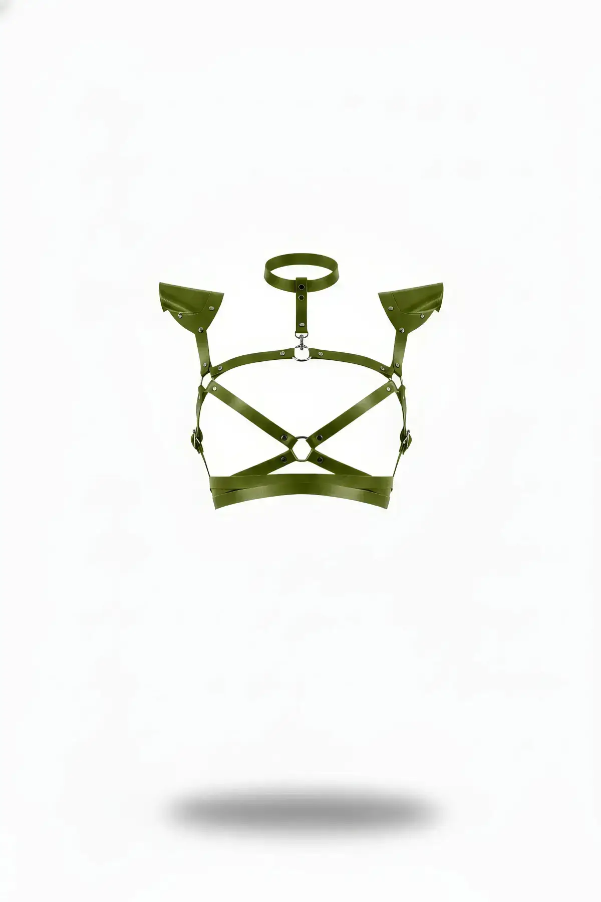 Khaki Women's Belt with Shoulder Detail Crossbody Accessory - SH996