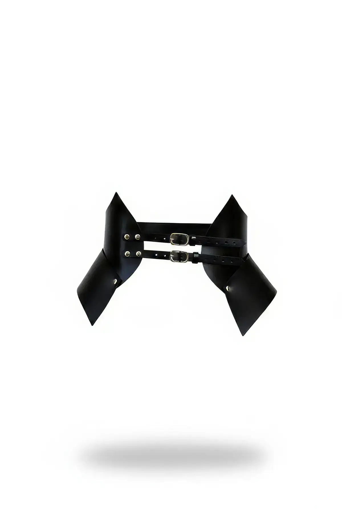 136486.webp Black Women's Belt Corset Style Double Buckle Wide Waist - SH1010 - Image 1