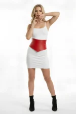 Red Women's Wide Belt Corset Waist Accessory - SH1112 - Image 4