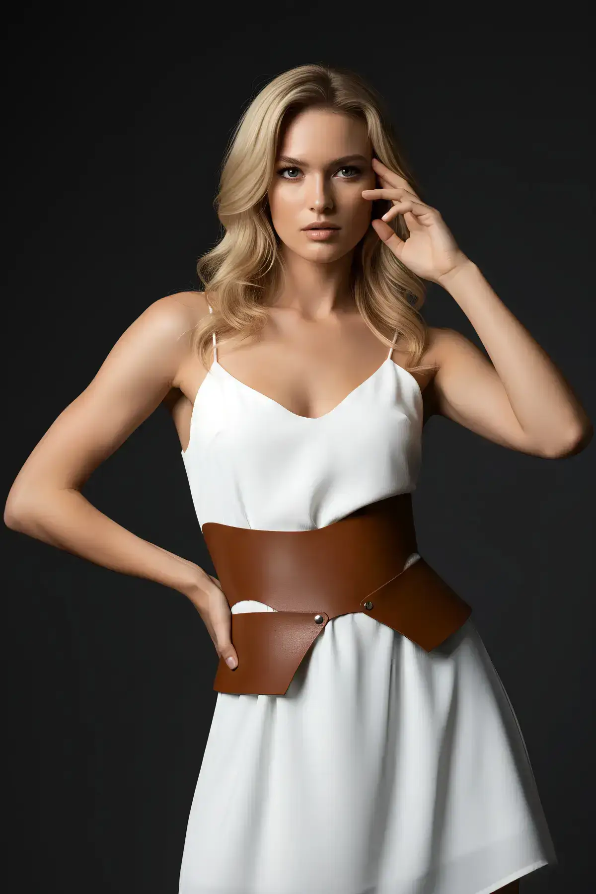 Women's Wide Asymmetrical Waist Accessory - SH1425
