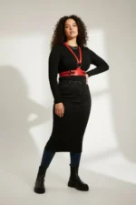 Plus Size Red Women's Leather Belt Harness