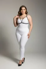 Plus Size Black Women's Elastic Harness Adjustable Fancy Accessory - SH104 - Image 2