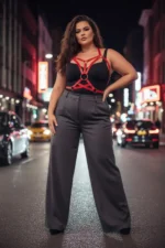 Plus Size Red Women's Belt Harness Body Accessory Bold Outfit Complement - SH107 - Image 2