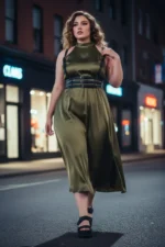 Plus Size Black Women's Belt Three-Band Corset Style Leather Harness - SH178 - Image 4