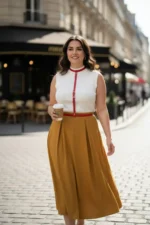 Plus Size Red Women's Belt, Bold Leather Harness Body Accessory - SH188