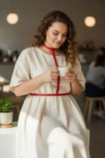 Plus Size Red Women's Belt, Bold Leather Harness Body Accessory - SH188 - Image 3