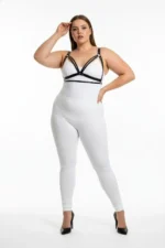 Plus Size Black Women's Harness Bustier Style Stylish Accessory - SH238