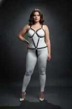 Siyah Halkalı Deri Büyük Beden Vücut Harness SH240 - Image 3