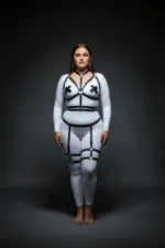 Plus Size Black Women's Garter Harness Set with Adjustable Leather Accessories - SH455 - Image 4